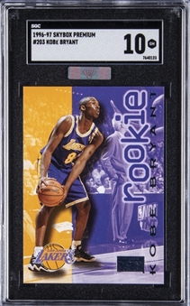 1996-97 SkyBox Premium #203 Kobe Bryant Rookie Card - SGC GEM MINT 10 - MBA Silver Diamond Certified